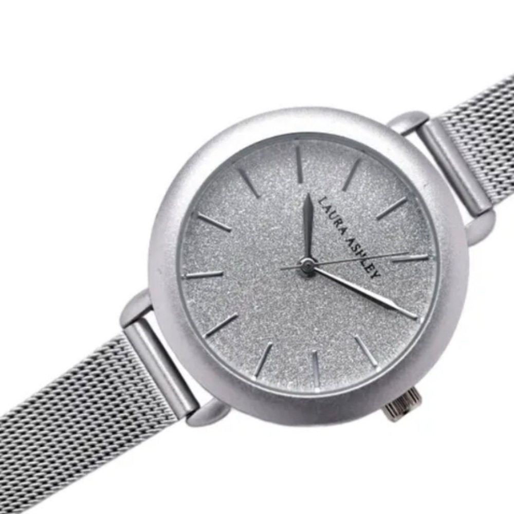 Laura Ashley Silver Dial Mesh Watch
